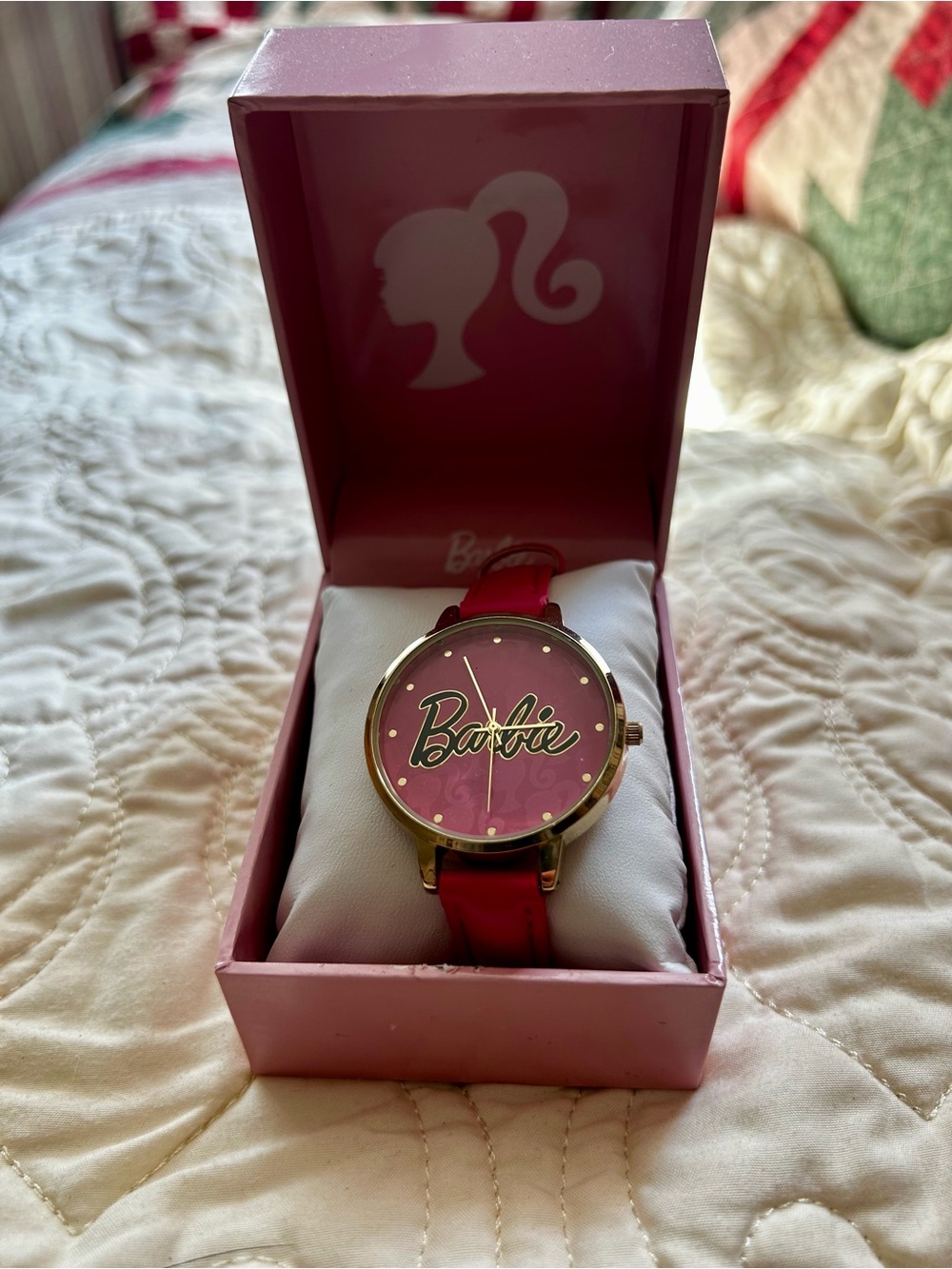 Barbie Pink Logo Watch with PinkStrap
